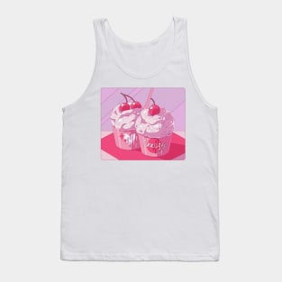 The cute pink cherry cupcakes Tank Top